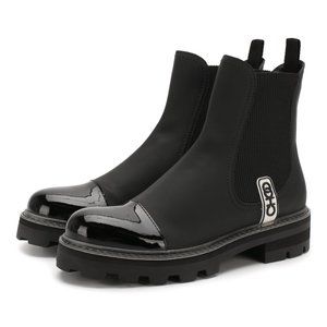 Jimmy Choo Blayse Leather Chelsea Boots 39.5 9.5 womens